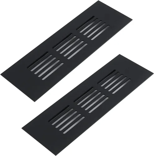 Vista 22 de Geesatis Cubiertas de ventilación para piso, gabinete, pared, techo – Rejilla de aluminio resistente a la oxidación con tornillos, paquete de 2