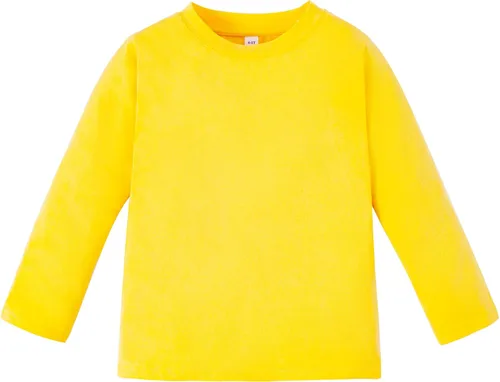 Vista 23 de Magic Park 6M-14Y Camiseta de manga corta y larga para bebés, camiseta de manga larga para niños, camisetas de color sólido para niños y niñas