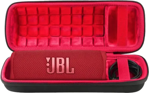 Vista 21 de co2CREA Funda de viaje rígida de repuesto para JBL Flip 7 Flip 6 FLIP 5 Altavoz Bluetooth portátil impermeable (funda de camuflaje negro)