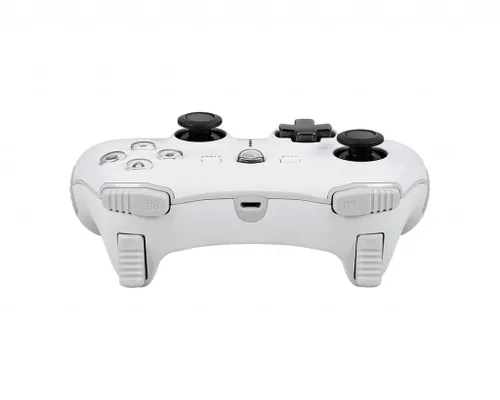 Vista 4 de MSI FORCE GC20 V2 WHITE Wired PC Gamepad Controller - Interchangeable D-Pad Covers, Dual Vibration Motors, USB 2.0 - Wired