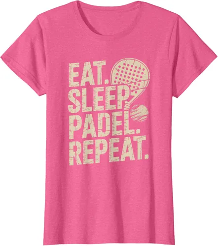 Vista 95 de Camiseta Eat Sleep Padel Repeat Padel Jugador de Tenis