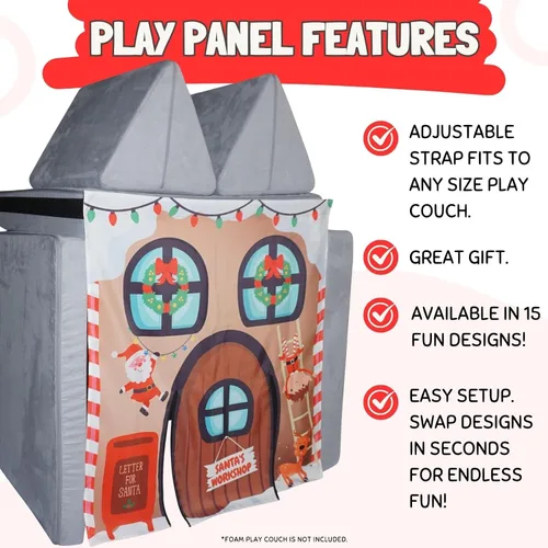 Vista 2 de Couch Swag Panel de Juego para Sofá de Espuma para Niños Sofá para Niños (El Taller de Santa)