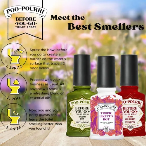 Vista 3 de Poo-Pourri Vainilla Menta, Tropic Like Its Hot, y Peaches & Cream Set de 2 onzas