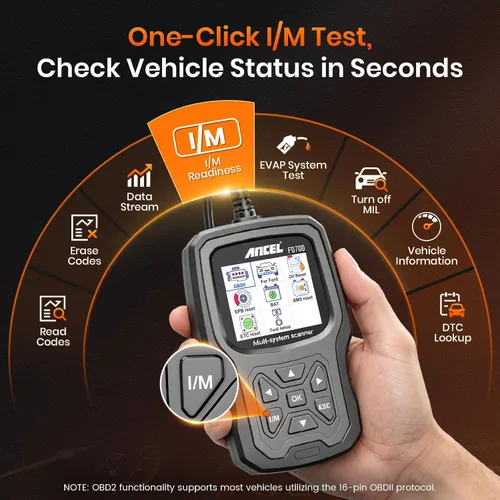Vista 5 de ANCEL FD700 Ford Lincoln Mercury OBD2 escáner, sistema completo lector de código de coche automotriz con todas las funciones, incluyendo registro