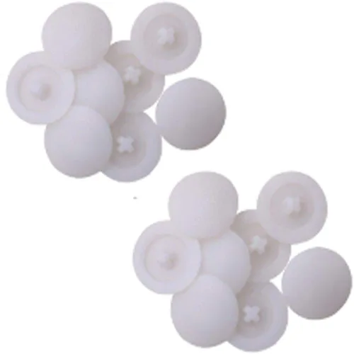 Vista 3 de Tapones de rosca para decoración de roscado de plástico con agujero para tornillos, paquete de 500 unidades (negro)