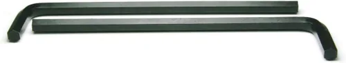Vista 3 de Llave Allen hexagonal negra de brazo largo 1/8 pulgadas - Cantidad 25