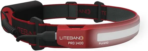 Vista 8 de Liteband PRO Serie 1000 - Linterna frontal personal ajustable de haz ancho, iluminación de 210°, funciona con pilas, se adapta a cascos y cascos
