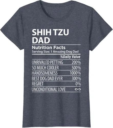 Vista 63 de Shih Tzu Dad - Camiseta divertida para dueño de perro Shih Tzu, Negro