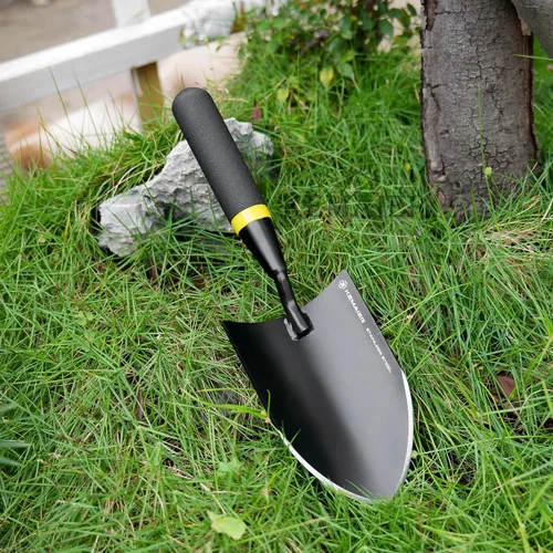 Vista 6 de Kemaier Paleta y pala de jardín de acero inoxidable resistente, fácil de excavar y deshierbar, herramientas de jardín duraderas para jardinería