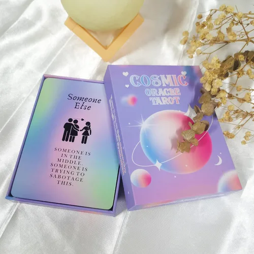 Vista 2 de Han Yu Bowen Cartas de oráculo de amor, cartas de tarot para principiantes, cartas de oráculo de llama gemela, cartas de tarot con significados
