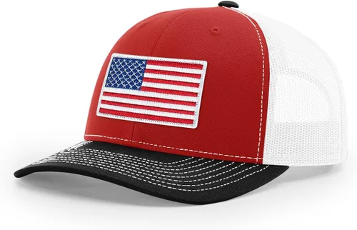 Vista 244 de Joe's USA Richardson 112 - Gorras de camionero con parche gráfico personalizado - Gorras estructuradas de cinco y seis paneles Richardson Premium