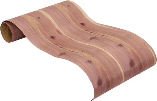 Vista 9 de Household Essentials 26140 CedarFresh - Juego de 4 perchas de madera de cedro rojo con barra fija y gancho giratorio, color marrón y rojo
