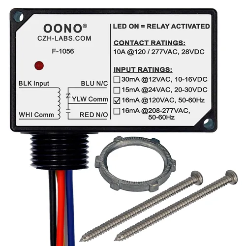 Vista 9 de Módulo de relé de potencia SPDT de 10 A, carcasa de plástico y precableado (AC/DC 12 V)