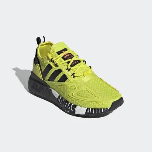 Vista 5 de adidas ZX 2K Boost Zapatos para niños Acid YellowCore BlackCloud White