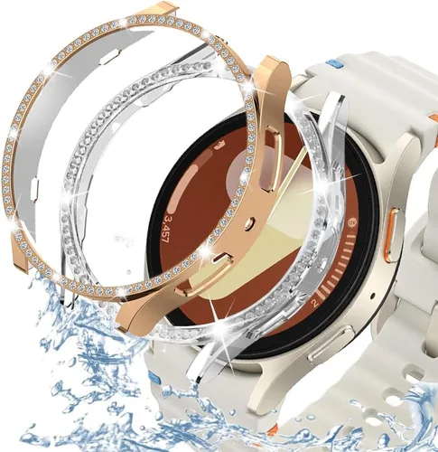 Vista 107 de DEALELE Paquete de 1 + 3 fundas compatibles con Samsung Galaxy Watch 7 Ultra (1.772 pulgadas), funda protectora de policarbonato transparente