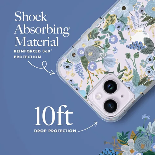 Vista 2 de Rifle Paper Co. Funda para iPhone 14 Plus [funciona con cargador inalámbrico] [protección contra caídas de 10 pies] Bonita funda para iPhone de 6.7