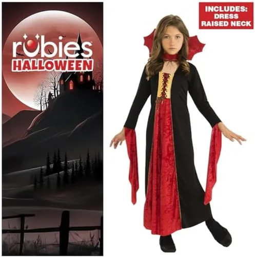 Vista 3 de Rubies Disfraz de vestido de vampiresa gótica, para niñas., M, Multicolor