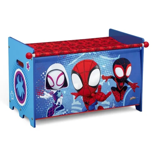 Vista 9 de Delta Children – Caja de juguetes Bluey con tapa de tela retráctil