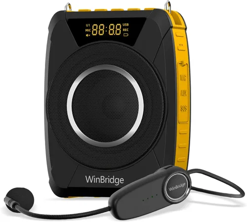 Vista 10 de Amplificador de voz impermeable con micrófono inalámbrico M801 20W Microphone with Speaker Portable Megaphone with Mic, Bluetooth Personal PA