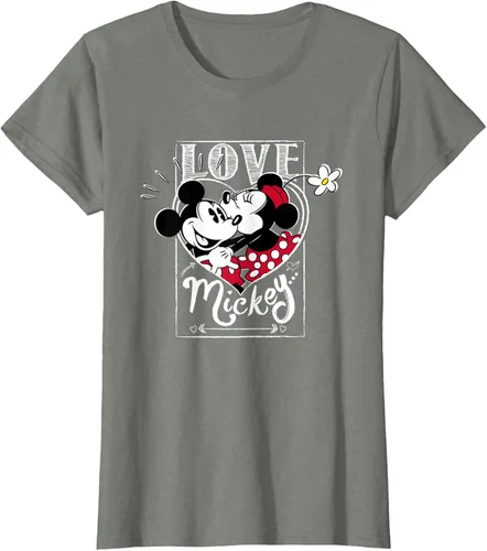 Vista 13 de Disney Mickey & Minnie Mouse Love Mickey - Camiseta para el día de San Valentín