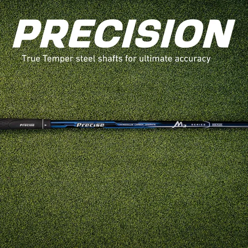 Vista 5 de Precise M3 - Juego de golf de 14 piezas para hombre – Driver de 460cc, Madera, Híbrido, Hierros 6-PW, Putter, Bolsa con Soporte, 3 Fundas