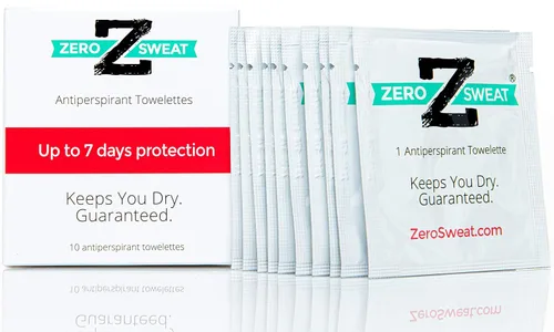 Vista 5 de ZeroSweat Desodorante de toallitas antitranspirantes Tratamiento de hiperhidrosis de fuerza clínica - Reduce el sudor de las axilas - 20 toallitas