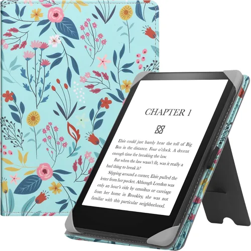 Vista 12 de HGWALP Funda universal para lectores electrónicos de 6-6.8-7 pulgadas, funda Paperwhite con correa de mano compatible con todos los libros