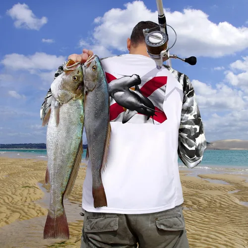 Vista 53 de Palmyth - Camiseta de pesca para hombre, con manga larga, protección solar ultravioleta FPU 50+, con bolsillo