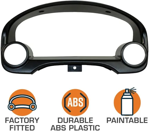 Vista 3 de GlowShift Pod de medidor de automóvil de doble grupo negro compatible con Honda Civic 1996 1997 1998 1999 2000 - Plástico ABS duradero - Monta (2)