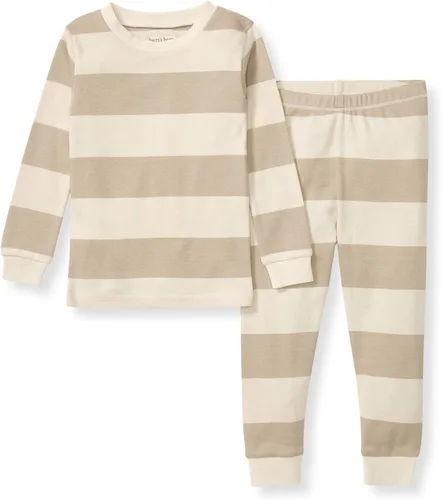 Vista 25 de Burt's Bees Baby Pijama de algodón orgánico para niños, conjunto de pijama Paquete de 1 temporada de Apple