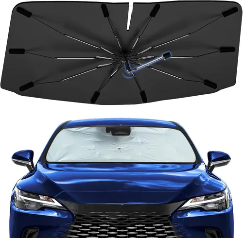 Vista 20 de Sombrilla Parasol para Parabrisas para Mazda 3 2014-2026, Parasol Plegable para Coche para Ventana Delantera, Visera Protectora Solar Altamente