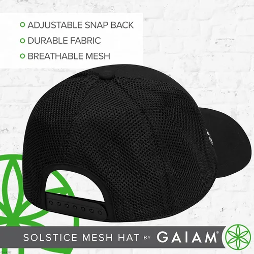 Vista 3 de Gaiam Sombrero de malla Solstice, negro