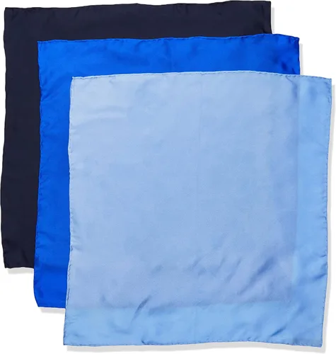 Vista 2 de Stacy Adams mens 100% Silk Hand Rolled 17"x 17" Pocket Square Three Piece Set