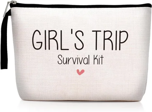 Vista 8 de Hanamiya Na Bolsas de fin de semana para mujer, bolsa de cosméticos, Beige0010