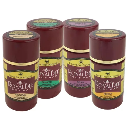 Vista 4 de Honey House Naturals Barra de pie Royal Bee, natural