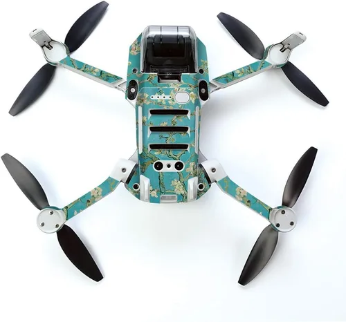 Vista 3 de MightySkins Skin para DJI Mavic Mini Drone Quadcopter portátil – Flor de almendra Funda protectora de vinilo duradera y única Fácil de aplicar