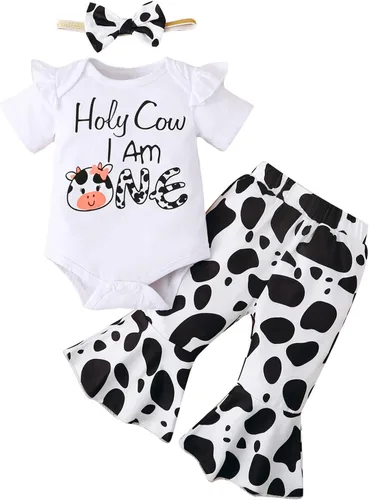 Vista 36 de Traje de primer cumpleaños para niña - Holy Cow I'm One
