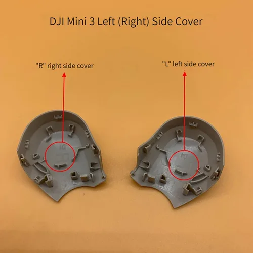 Vista 2 de Mini 3 Cuerpo Shell Cubierta izquierda derecha cubierta para DJI Mini 3 Drone Side Shell Reparación Piezas de repuesto