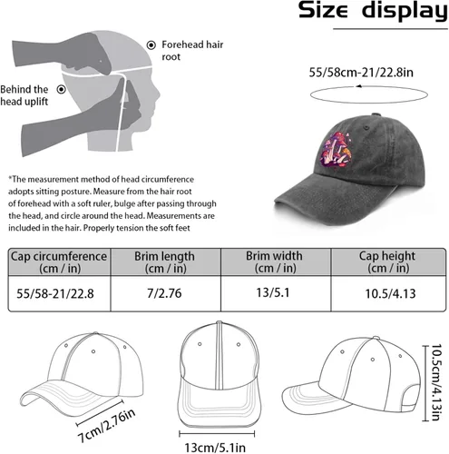 Vista 3 de devor Gorras de béisbol de hongos, gorras de béisbol gráficas para hombres