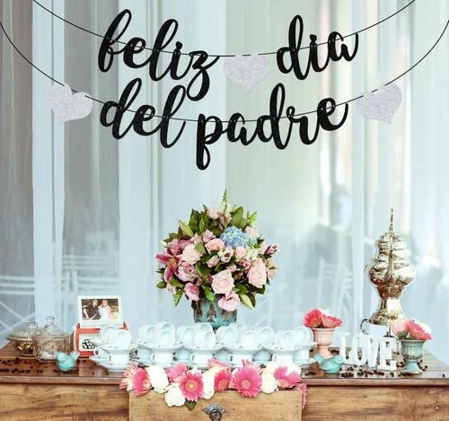 Vista 5 de Cartel de Feliz Día del Padre, decoración del día del padre, el mejor papá de la historia, suministros para fiesta de cumpleaños del día del padre