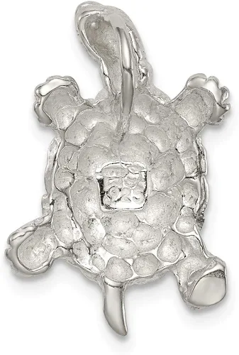 Vista 4 de Plata de ley tortuga encanto collar de cadena de plata de ley en una, 16"-20", plata de ley, SE14QC948