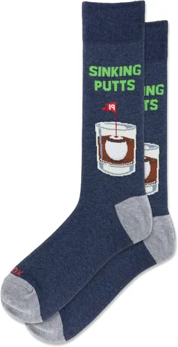 Vista 43 de Hot Sox Calcetines deportivos y atléticos divertidos para hombre, paquete de 1 par, regalos de moda novedosos y divertidos Por encima del par