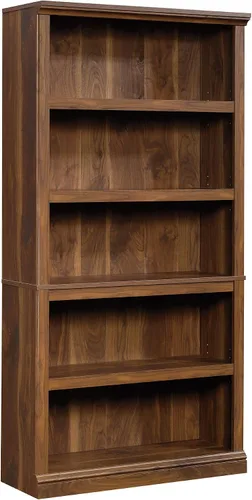 Vista 15 de Estantería de 5 niveles de Sauder, estantería de madera multiusos para oficina en casa, sala de estar, en castaño tiza