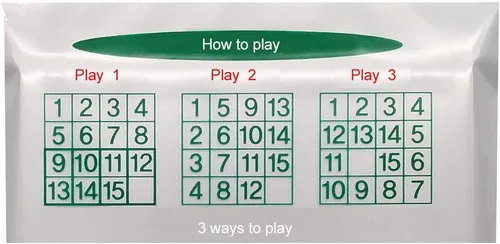 Vista 5 de Number Slide Puzzle Brain Teaser IQ Juego - Paquete de 1 (15 números, 1 unidad)