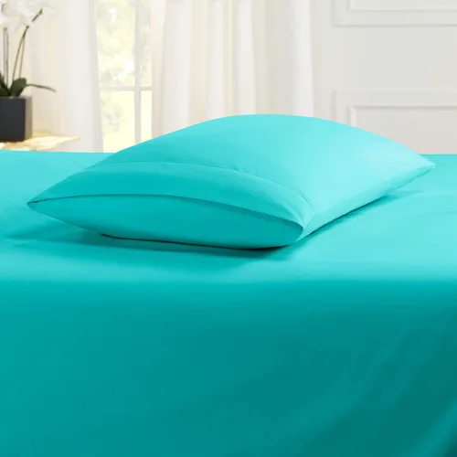 Vista 3 de Fundas de almohada – Juego de 2 fundas de almohada de algodón de 600 hilos, calidad de algodón, sedoso y suave, sin arrugas