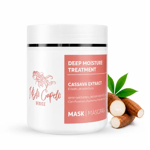 Vista 9 de I Belli Capelli Mascarilla de yuca de Venecia para el Cabello, 10.58 oz