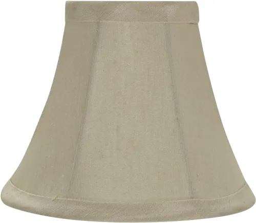Vista 25 de Aspen Creative 30008 Lámpara de araña con forma de campana pequeña, color beige, parte superior de 3 pulgadas x 6 pulgadas inferior x 5 pulgadas