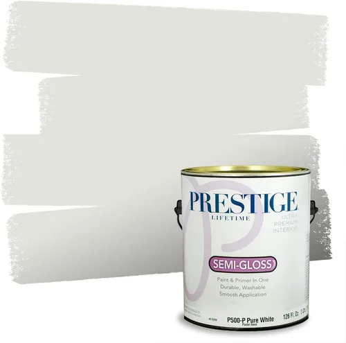 Vista 9 de PRESTIGE Paints - Pintura interior e imprimación en uno, 1 galón, cáscara de huevo, pimienta envejecida