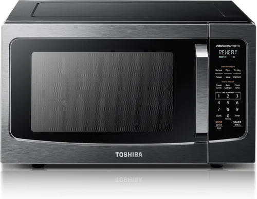 Vista 14 de TOSHIBA Horno de microondas combinado con freidora de aire 8 en 1 para encimera, con convección, parrilla, modo de eliminación de olores, plato