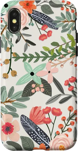 Vista 5 de Cute Colorful Garden Botanical Floral Pattern Case for iPhone 17